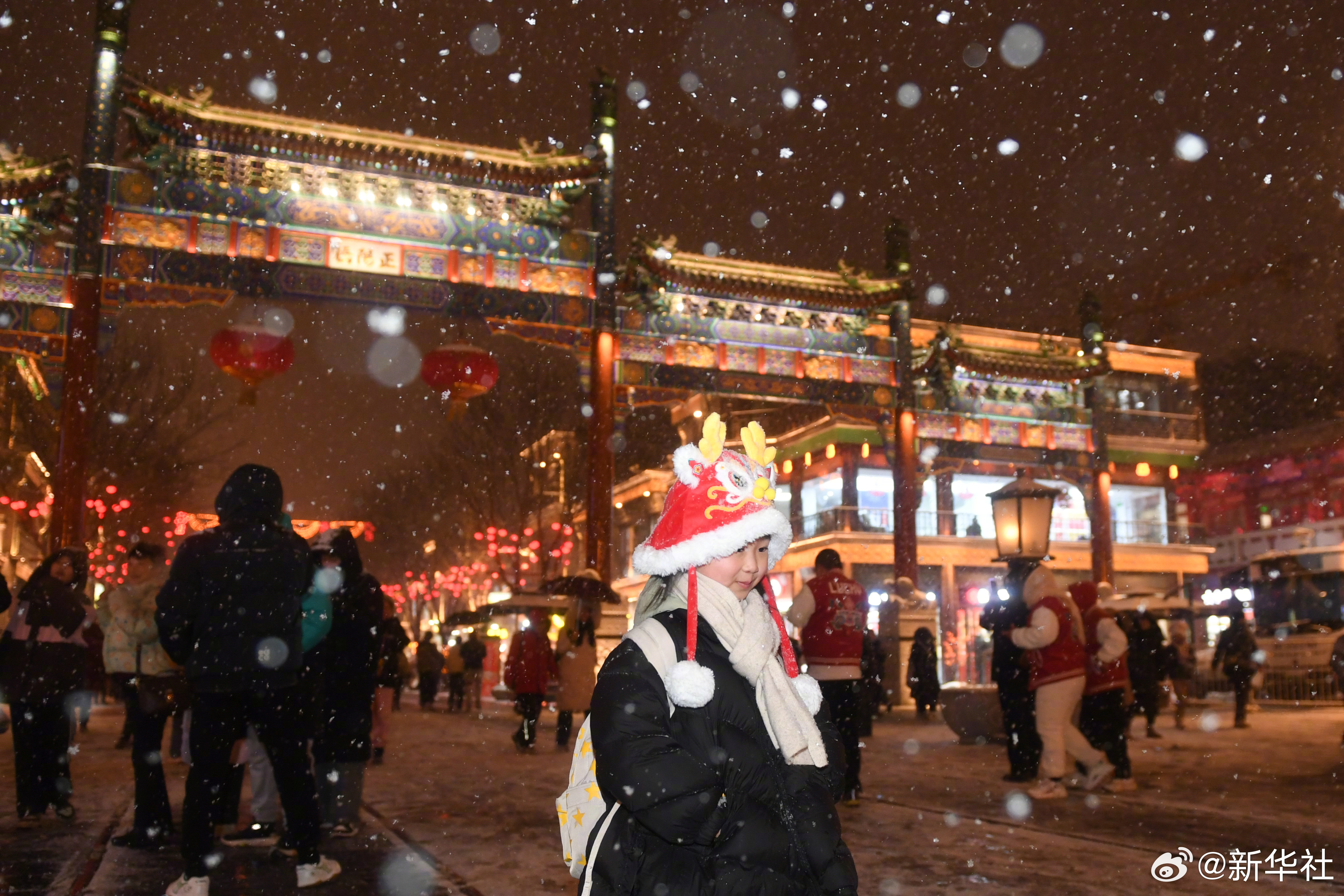 北京雪舞翩翩，古都冬日的韵味与独特风情